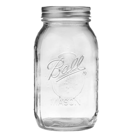 Frascos de vidrio de 32oz - Boca regular (12pzs)