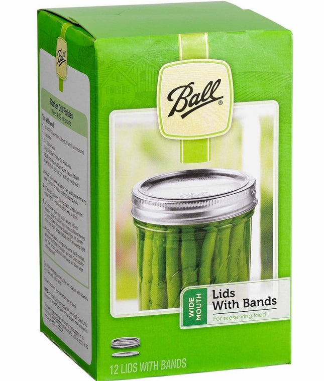 Tapas y roscas de acero - Boca ancha (12 kits)
