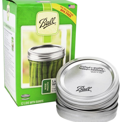 Tapas y roscas de acero - Boca ancha (12 kits)