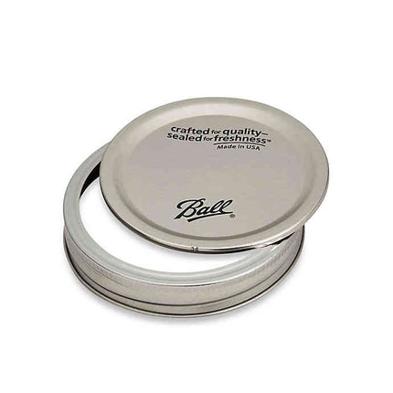 Tapas y roscas de acero - Boca ancha (12 kits)