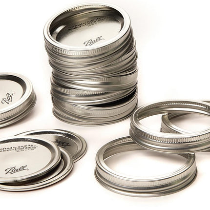 Tapas y roscas de acero - Boca ancha (12 kits)