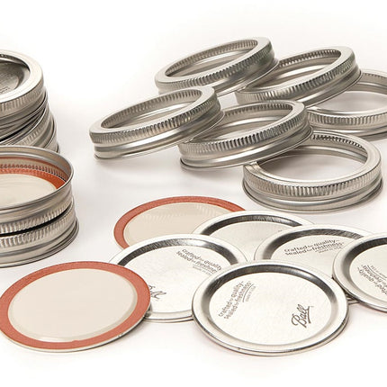 Tapas y roscas de acero - Boca regular (12 kits)