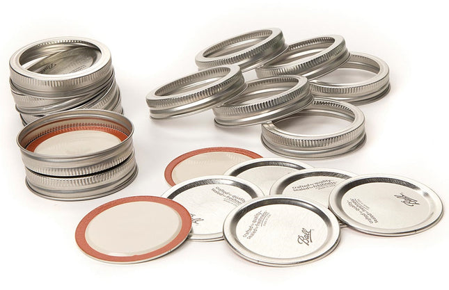 Tapas y roscas de acero - Boca regular (12 kits)